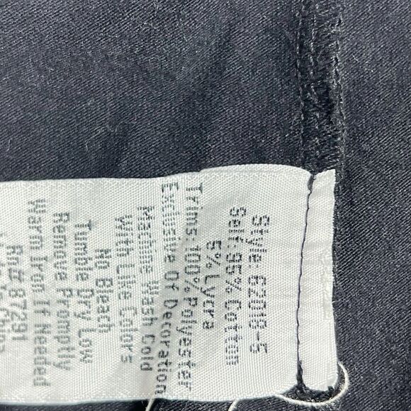 Johnny Was Los Angeles Leggings Womens S Black Floral Embroidered Stretch Cotton - Picture 9 of 10